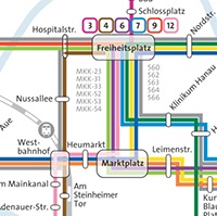 Verkehrslinienplan