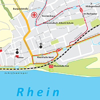 Liniennetz Rüdesheim